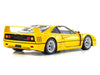 Ferrari F40 Yellow 1/18 Diecast Model Car by Kyosho
