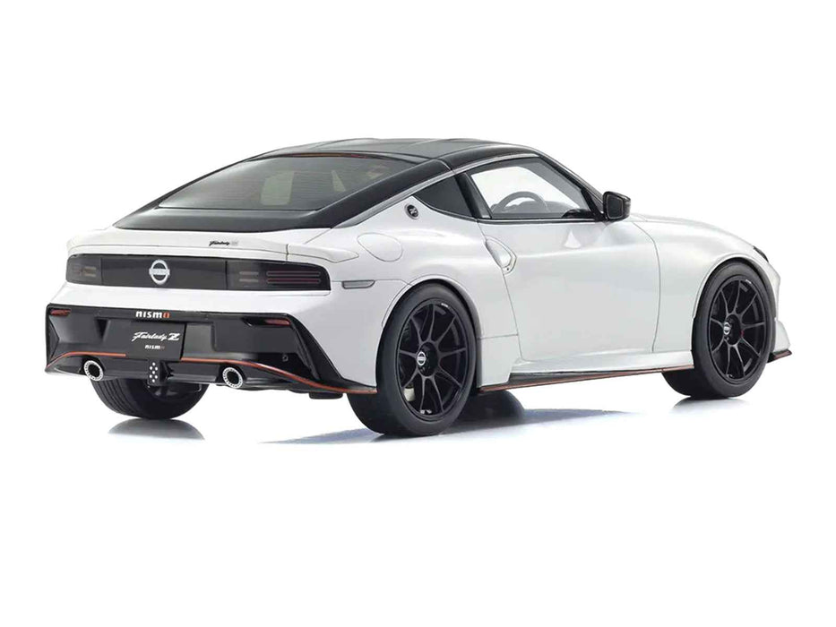 Nissan Fairlady Z NISMO RHD (Right Hand Drive) White with Black Top 1/18 Model Car by Kyosho