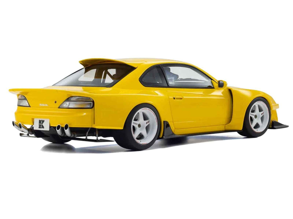 Nissan Silvia (S15) "Khyzyl Saleem" Yellow 1/18 Model Car by Kyosho