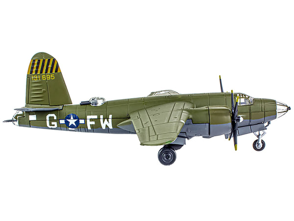 Martin B-26B Marauder Bomber Aircraft "QQQQ 556th Bomb Squadron 387th Bomb Group" United States Army Air Forces (1943) "Planes of World War II" Series 1/144 Diecast Model Airplane by Luppa - Miniature Motors
