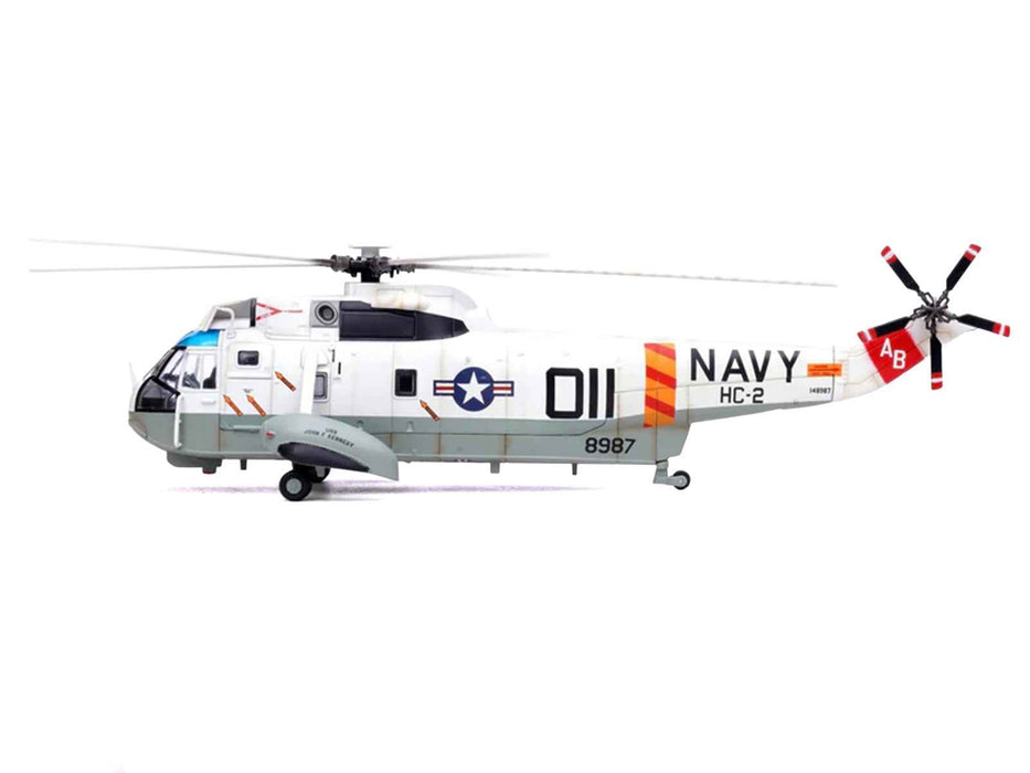Sikorsky SH-3G Sea King Helicopter "148987/AB 011 Helicopter Combat Support Squadron 2 Fleet Angels USS John F Kennedy (CVA-67)" (1970s) United States Navy 1/72 Diecast Model by Legion