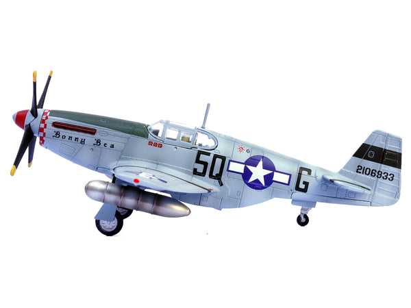 North American P-51B Mustang Aircraft "Bonny Bea 504th Fighter Squadron 339th Fighter Group" (1944) United States Army Air Forces 1/72 Diecast Model Airplane by Legion - Miniature Motors