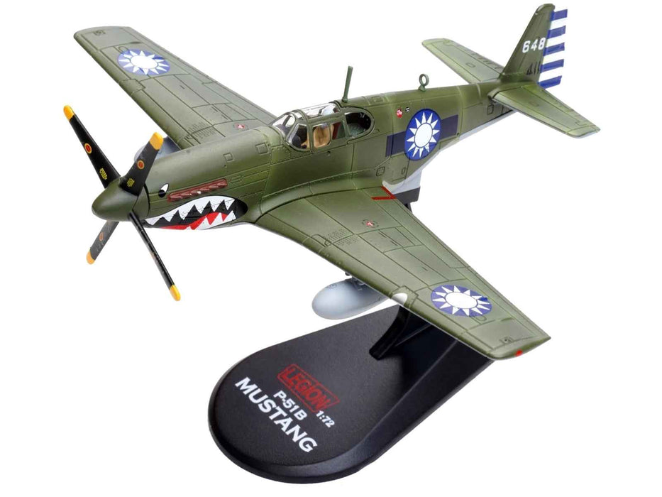 North American P-51C Mustang Aircraft "648 No.32 Squadron" (1945) Chinese Air Force 1/72 Diecast Model Airplane by Legion