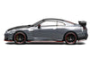 2022 Nissan GT-R Nismo (R35) RHD (Right Hand Drive) Stealth Gray with Carbon Hood and Top "Senior 64" Series 1/64 Diecast Model Car by MotorHelix