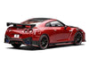2022 Nissan GT-R Nismo (R35) RHD (Right Hand Drive) Vibrant Red with Carbon Hood and Top "Senior 64" Series 1/64 Diecast Model Car by MotorHelix