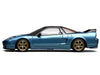 Honda NSX-R (NA2) RHD (Right Hand Drive) Ice Blue Metallic with Black Top and Red Interior "Intern 64" Series 1/64 Diecast Model Car by MotorHelix