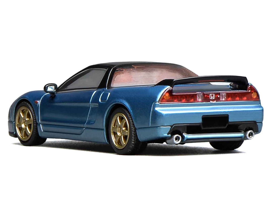 Honda NSX-R (NA2) RHD (Right Hand Drive) Ice Blue Metallic with Black Top and Red Interior "Intern 64" Series 1/64 Diecast Model Car by MotorHelix