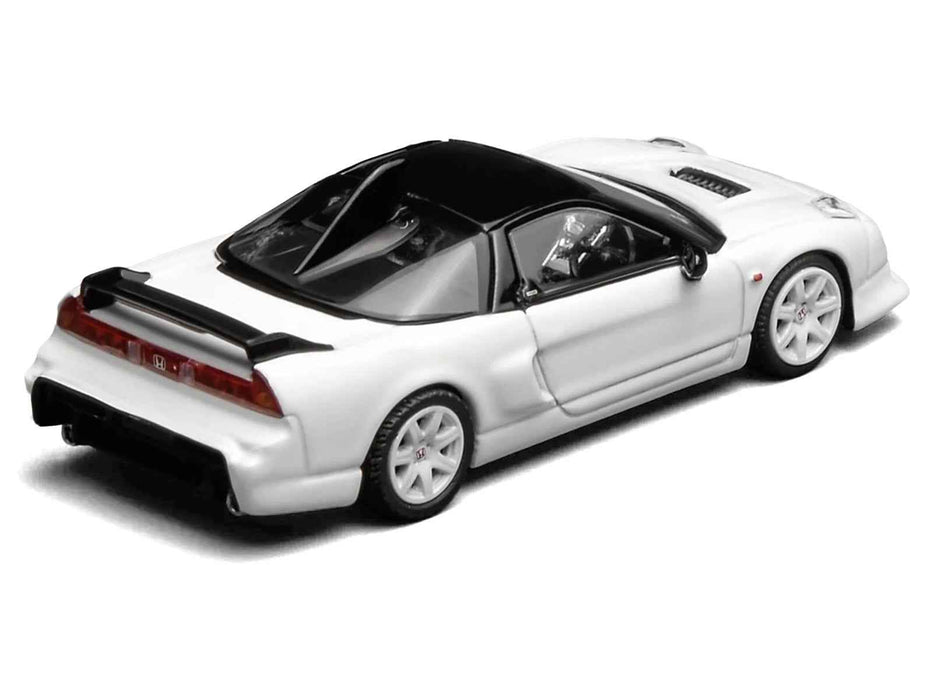 Honda NSX-R GT RHD (Right Hand Drive) Championship White with Black Top "Intern 64" Series 1/64 Diecast Model Car by MotorHelix