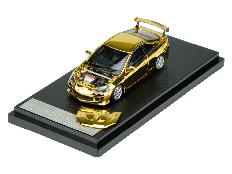 Honda Integra Type R (DC5) MUGEN RHD (Right Hand Drive) Gold Chrome "Thailand Diecast Expo 2026 Event Model" 1/64 Diecast Model Car by MotorHelix