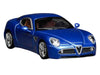 2008 Alfa Romeo 8C Competizione Blue Metallic 1/64 Diecast Model Car by MotorHelix