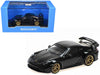 2025 Porsche 911 (992.2) GT3 Weissach Package Black with Carbon Stripe Limited Edition to 240 pieces Worldwide 1/64 Diecast Model Car by Minichamps