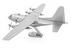 Model Kit Lockheed C-130 Hercules Transport Aircraft "United States Air Force" (Moderate Difficulty) Steel Model by Metal Earth