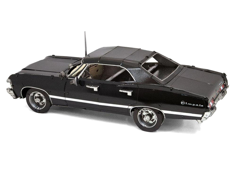 Model Kit 1967 Chevrolet Impala Black (Moderate Difficulty) Steel Model by Metal Earth