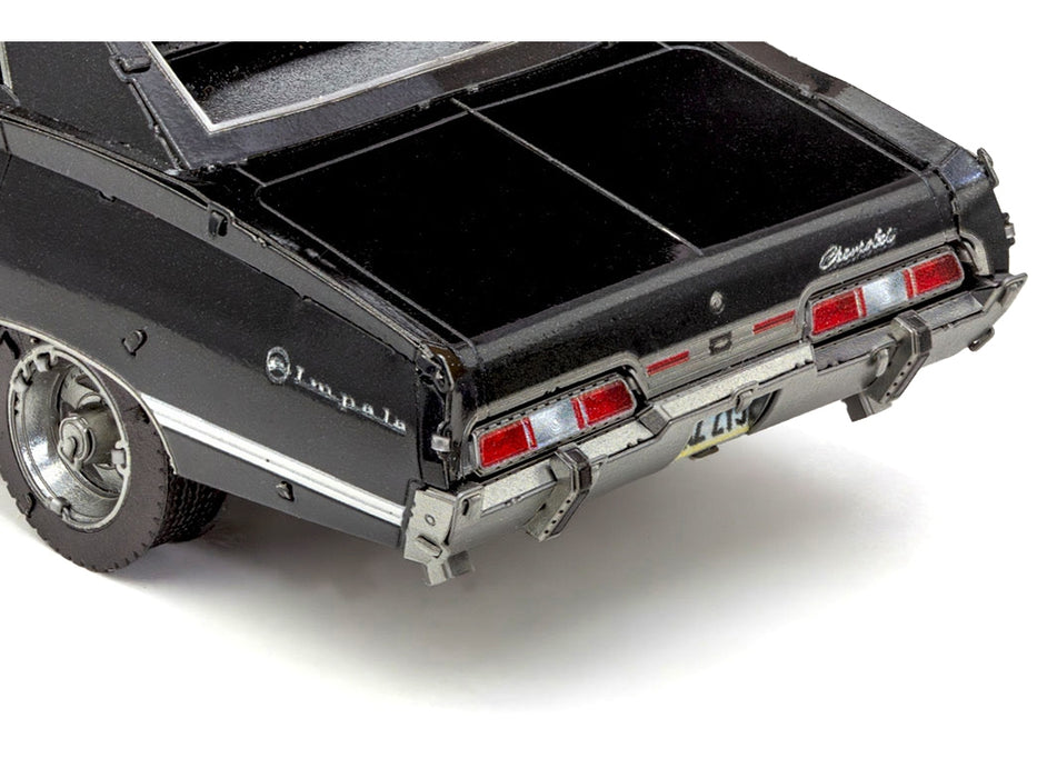 Model Kit 1967 Chevrolet Impala Black (Moderate Difficulty) Steel Model by Metal Earth