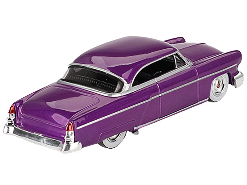 1954 Lincoln Capri Hot Rod Purple Metallic Limited Edition to 3600 pieces Worldwide 1/64 Diecast Model Car by Mini GT - Miniature Motors