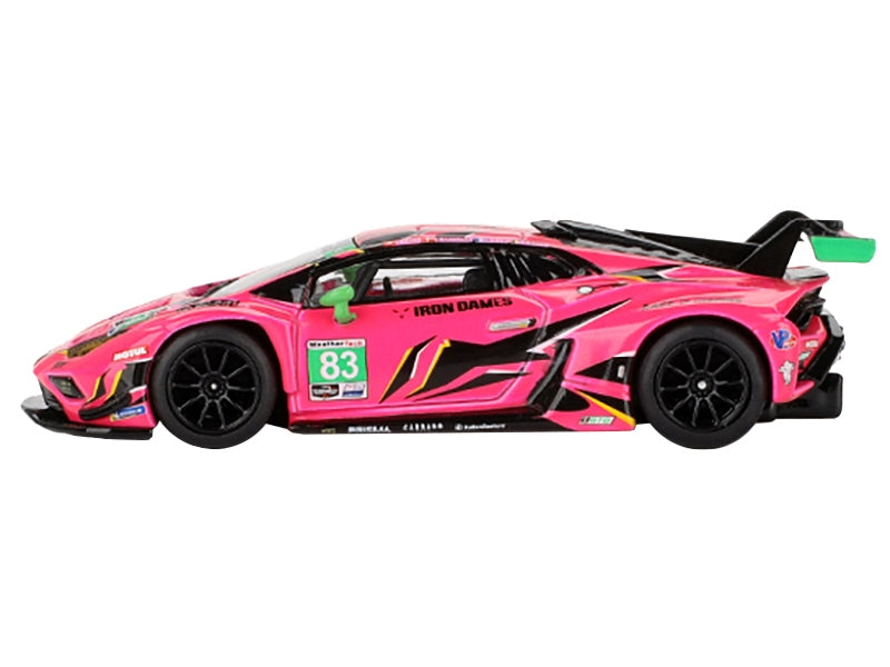 Lamborghini Huracan GT3 EVO2 #83 Sarah Bovy - Rahel Frey - Michelle Gatting - Doriane Pin "Iron Dames" "24 Hours of Daytona" (2023) Limited Edition 1/64 Diecast Model Car by Mini GT