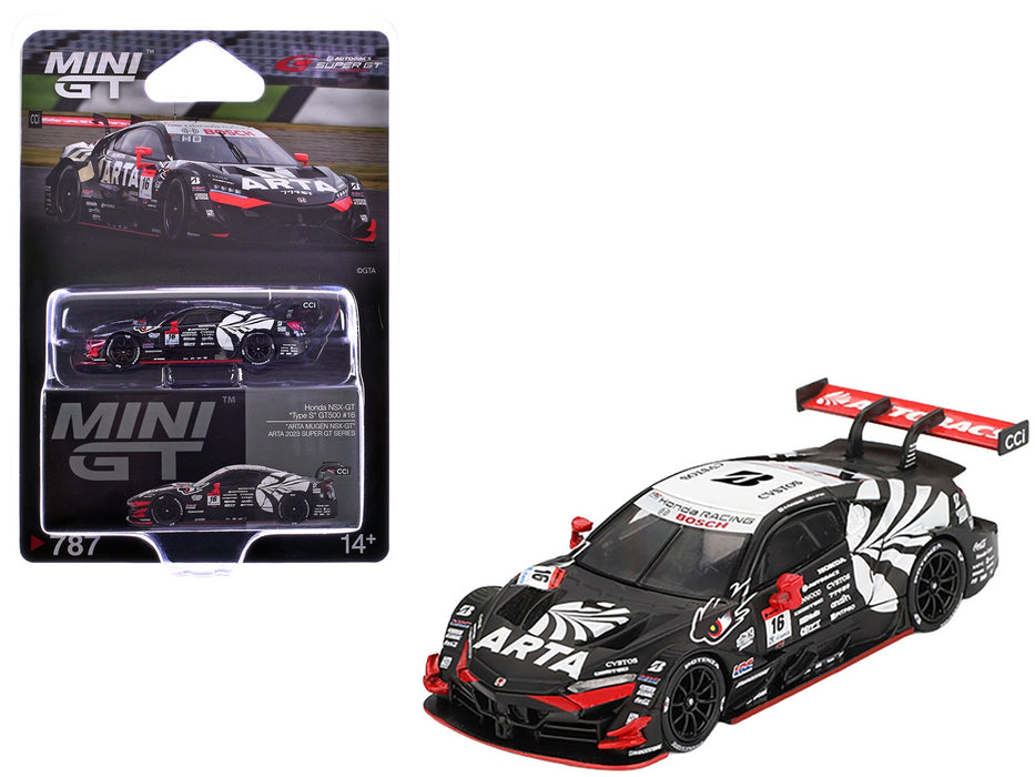 Honda NSX-GT "Type S" GT500 #16 Nirei Fukuzumi - Hiroki Otsu "ARTA" "Super GT Series" (2023) Limited Edition 1/64 Diecast Model Car by Mini GT