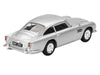 Aston Martin DB5 RHD (Right Hand Drive) Birch Silver Metallic 007 James Bond "Thunderball" (1965) Movie Limited Edition 1/64 Diecast Model Car by Mini GT