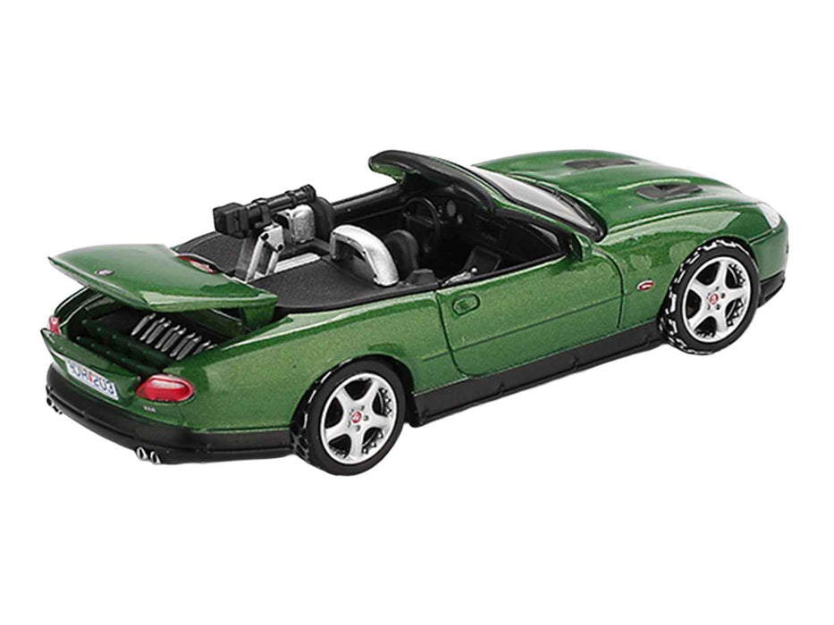 Jaguar XKR Green Metallic 007 James Bond "Die Another Day" (2002) Movie Limited Edition 1/64 Diecast Model Car by Mini GT