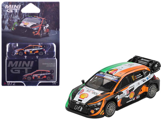 Hyundai i20 N Rally1 Hybrid #11 Thierry Neuville - Martijn Wydaeghe Winner "2023 Rally Croatia Power Stage" (2023) Limited Edition 1/64 Diecast Model Car by Mini GT