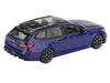BMW M5 Touring Marina Bay Blue Metallic with Black Top and Sun Roof Limited Edition 1/64 Diecast Model Car by Mini GT