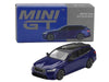 BMW M5 Touring Marina Bay Blue Metallic with Black Top and Sun Roof Limited Edition 1/64 Diecast Model Car by Mini GT
