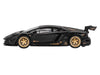 Lamborghini Aventador "LB-Works" Matt Black with Carbon Hood Limited Edition 1/64 Diecast Model Car by Mini GT
