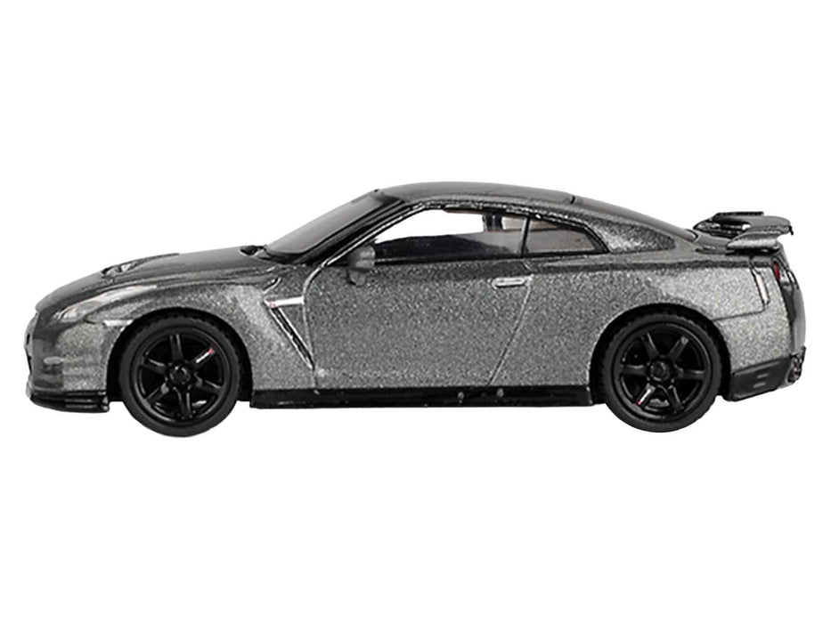 Nissan GT-R Nismo R35 CRS Version RHD (Right Hand Drive) Dark Metal Gray Metallic Limited Edition 1/64 Diecast Model Car by Mini GT
