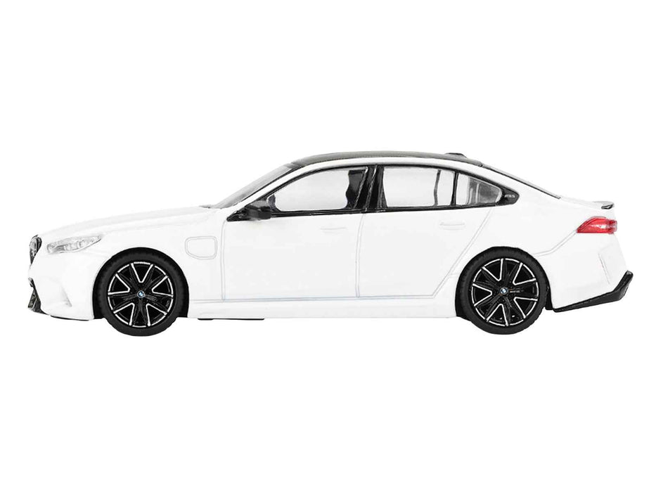 BMW M5 Alpine White with Carbon Top Limited Edition 1/64 Diecast Model Car by Mini GT