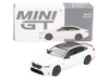 BMW M5 Alpine White with Carbon Top Limited Edition 1/64 Diecast Model Car by Mini GT