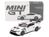 Ford Mustang GTD "Spirit of America" White with Red and Blue Stripes Limited Edition 1/64 Diecast Model Car by Mini GT