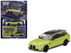 BMW M3 M Performance Touring Sao Paulo Yellow with Black Top Limited Edition 1/64 Diecast Model Car by Mini GT