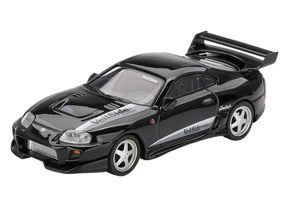 Toyota Supra "VeilSide Combat V-II" Black Limited Edition 1/64 Diecast Model Car by Mini GT