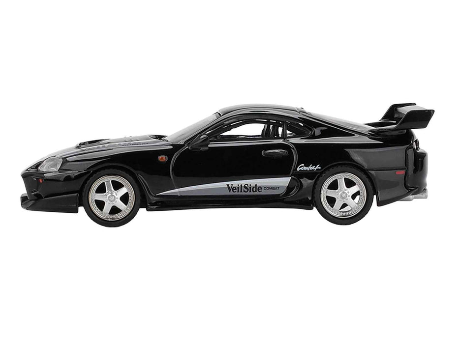 Toyota Supra "VeilSide Combat V-II" Black Limited Edition 1/64 Diecast Model Car by Mini GT