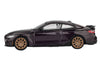 BMW M4 M-Performance Daytona Violet Metallic with Carbon Top Limited Edition 1/64 Diecast Model Car by Mini GT