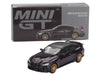 BMW M4 M-Performance Daytona Violet Metallic with Carbon Top Limited Edition 1/64 Diecast Model Car by Mini GT