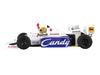 Toleman TG184 #19 Ayrton Senna 2nd Place Formula One F1 "Monaco GP" (1984) with Driver Figure Limited Edition 1/64 Diecast Model Car by Mini GT