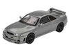 Nissan Skyline GT-R (NISMO BCNR33 CRS Version) RHD (Right Hand Drive) Dark Metal Gray Metallic Limited Edition 1/64 Diecast Model Car by Mini GT