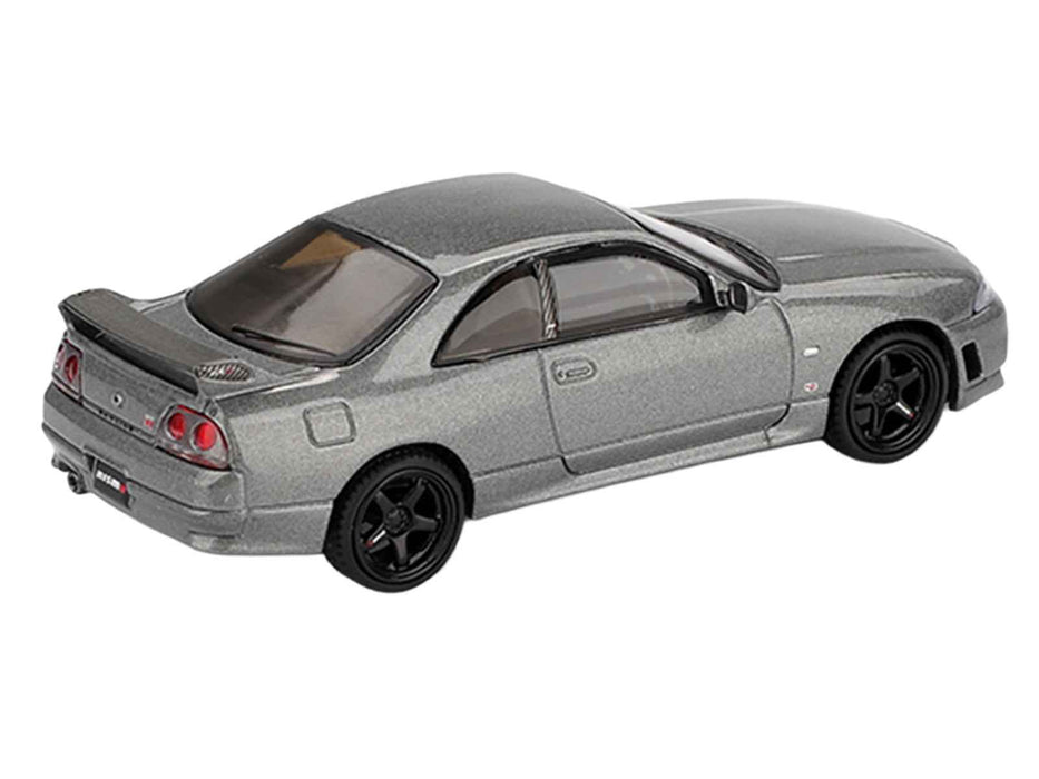 Nissan Skyline GT-R (NISMO BCNR33 CRS Version) RHD (Right Hand Drive) Dark Metal Gray Metallic Limited Edition 1/64 Diecast Model Car by Mini GT