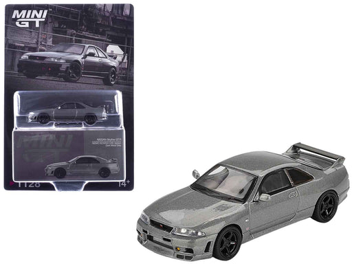 Nissan Skyline GT-R (NISMO BCNR33 CRS Version) RHD (Right Hand Drive) Dark Metal Gray Metallic Limited Edition 1/64 Diecast Model Car by Mini GT