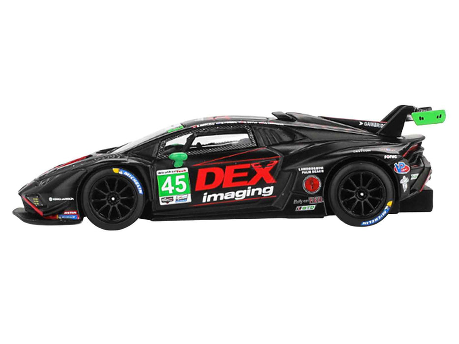 Lamborghini Huracan GT3 EVO2 #45 Graham Doyle - Danny Formal - Ashton Harrison - Kyle Marcelli "DEX Imaging" IMSA "24 Hours of Daytona" (2024) Limited Edition 1/64 Diecast Model Car by Mini GT