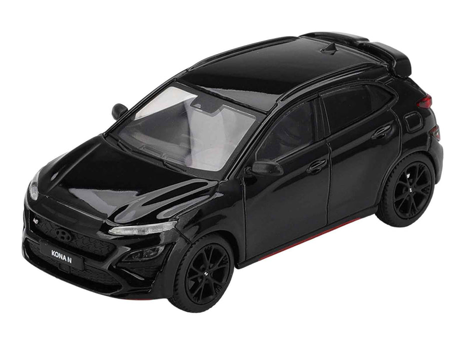 Hyundai Kona N Phantom Black Limited Edition 1/64 Diecast Model Car by Mini GT
