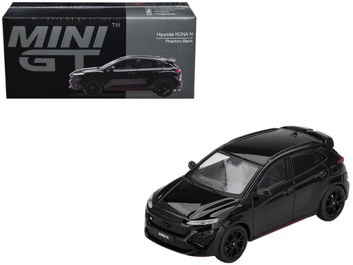 Hyundai Kona N Phantom Black Limited Edition 1/64 Diecast Model Car by Mini GT