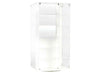 Acrylitower Showcase 24 Car Display Desktop Spinner with Cover White "Mijo Exclusives" for 1/64 Scale Models