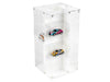 Acrylitower Showcase 24 Car Display Desktop Spinner with Cover White "Mijo Exclusives" for 1/64 Scale Models