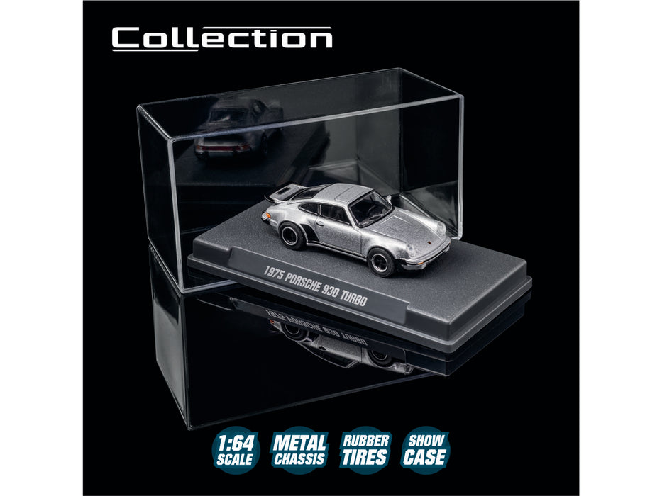 1975 Porsche 930 Turbo Silver Metallic "Collection" Series 1/64 Diecast Model Car by Majorette
