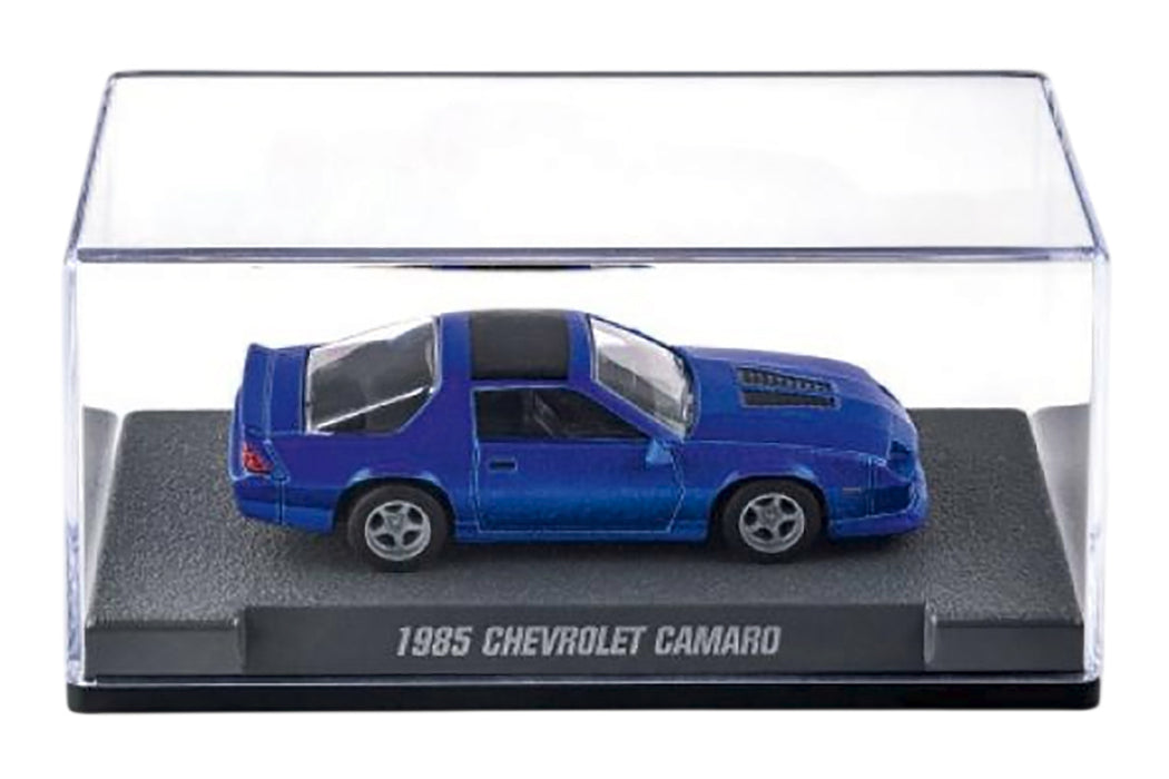 1985 Chevrolet Camaro Blue Metallic with Black Top "Collection" Series 1/64 Diecast Model Car by Majorette