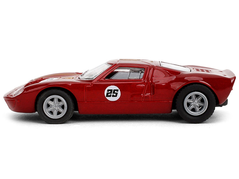 1965 Ford GT40 MK1 #25 Red Metallic with Gold Stripes "Collection" Series 1/64 Diecast Model Car by Majorette