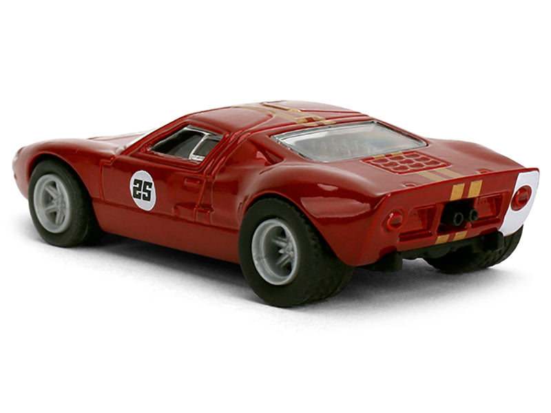 1965 Ford GT40 MK1 #25 Red Metallic with Gold Stripes "Collection" Series 1/64 Diecast Model Car by Majorette