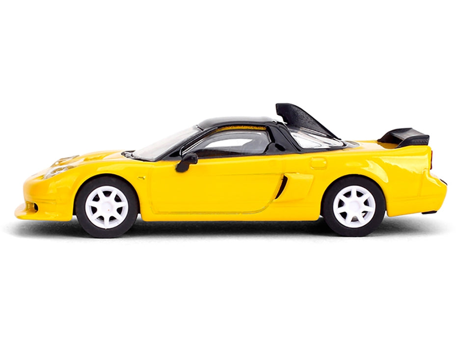 1995 Honda NSX-R GT RHD (Right Hand Drive) Yellow with Black Top "Collection" Series 1/64 Diecast Model Car by Majorette